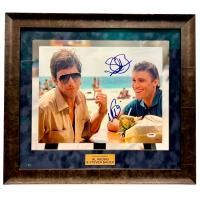 Аль Пачино и Стивен Бауэр. Фото с 2-мя автографами - Кадр из к/ф "Лицо со шрамом"