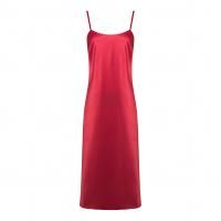 Платье - комбинация из красной атласной ткани