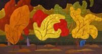 Картина "Осенний сад в Лучобе"