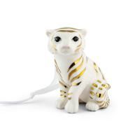 Ёлочная игрушка "Тигр" золотой