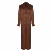 Костюм - пижама из вискозы коричневый