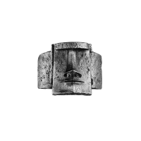 Серебряное матовое кольцо Muai с чернением