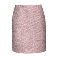 Твидовая юбка розовая