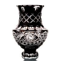 Хрустальная ваза для цветов "Афина" черная