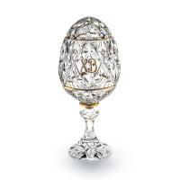 Хрустальный сувенир "Пасхальное яйцо" на ножке рисунок "Ромбы"