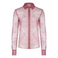 Кружевная блузка "Scarlett" кирпично-розовая