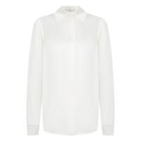 Белая блуза из шёлка с вискозой