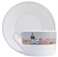 Чайная пара большая "Санкт-Петербург зимой"