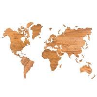 Карта мира из массива дуба
