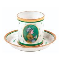 Чашка с блюдцем чайная из коллекции "Крысята-воришки"