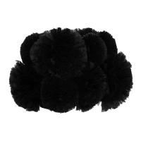 Юбка с черными цветами из фатина