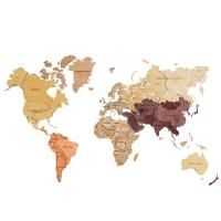 Карта мира многоуровневая