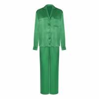 Костюм - пижама из вискозы зелёный