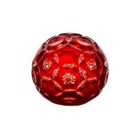 Хрустальный сувенир "Мяч" красный