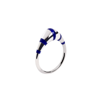 Кольцо «Полосатик» синее