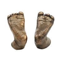 Скульптура слепок "Ножки малыша" из бронзы