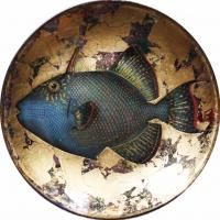 Декоративная тарелка "Рыбы"