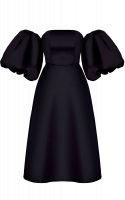 Корсетное платье "Черный жемчуг"