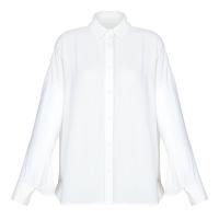 Рубашка объемная из тонкого крепа белая