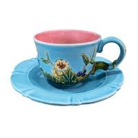 Чайная пара "Летний луг" голубой/розовый