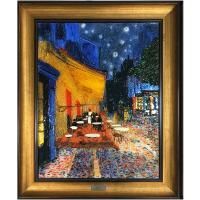 Картина из стекла "Ночная терраса кафе"