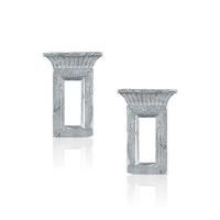 Парные серебряные серьги "Persepolis"