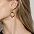 Двухцветные золотистые серьги - кольца трансформеры ANNA SKOROKHODOVA ACCESSORIZE / АННА СКОРОХОДОВА. АКСЕССУАРЫ