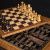 Шахматный стол "Шахматы-нарды" в классическом стиле с фигурами "Стаунтон Люкс" (самшит/венге) KADUN