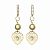 Серьги - сердечки позолоченные ANNA SKOROKHODOVA ACCESSORIZE / АННА СКОРОХОДОВА. АКСЕССУАРЫ