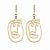 Серьги - лица фигурные в стиле сюрреализм ANNA SKOROKHODOVA ACCESSORIZE / АННА СКОРОХОДОВА. АКСЕССУАРЫ