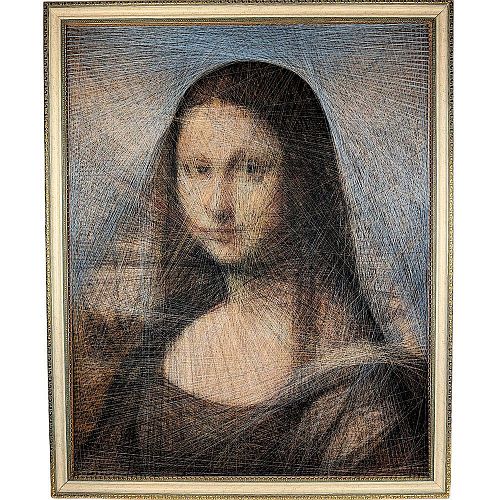 Картина из нитей "Мона Лиза Прадо" ART NITKA / АРТ НИТКА