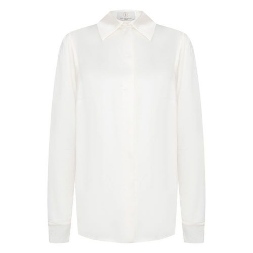 Белая блуза из шёлка с вискозой EVGENIA KOLOS