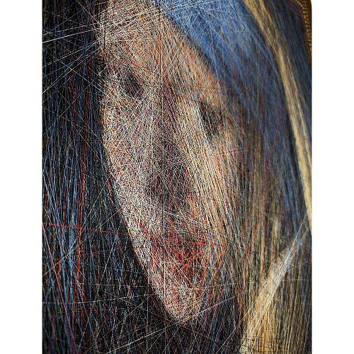 Картина из нитей "Девушка с жемчужной сережкой" ART NITKA / АРТ НИТКА