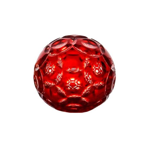 Хрустальный сувенир "Мяч" красный ГУСЕВСКОЙ ХРУСТАЛЬНЫЙ ЗАВОД