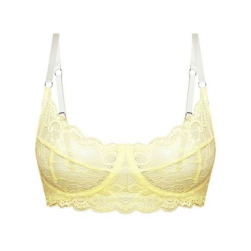 Желто-лимонный кружевной бра "Balmy / Балми" PURPUR INTIMATES / ПУРПУР ИНТИМЭЙТС
