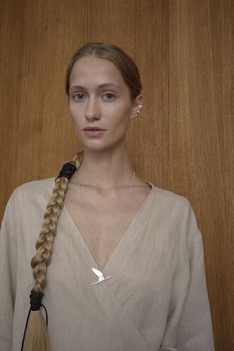 Подвеска "Журавль" на цепочке MS.MARBLE