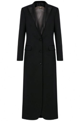 Пальто длинное из костюмной итальянской ткани VENERA M
