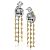 Парные длинные серьги "Klimt Chandelier" THING JEWELRY