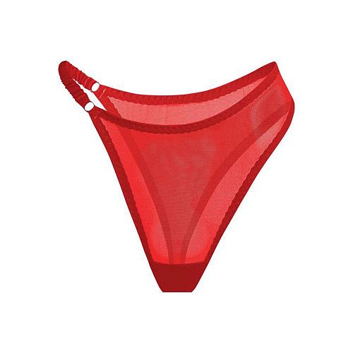Красные асимметричные трусы стринги "Naomi / Наоми" PURPUR INTIMATES / ПУРПУР ИНТИМЭЙТС