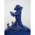 Шкатулка - скульптура с Фавном и Волшебными Цветами синяя НИКИТА МАКАРОВ
