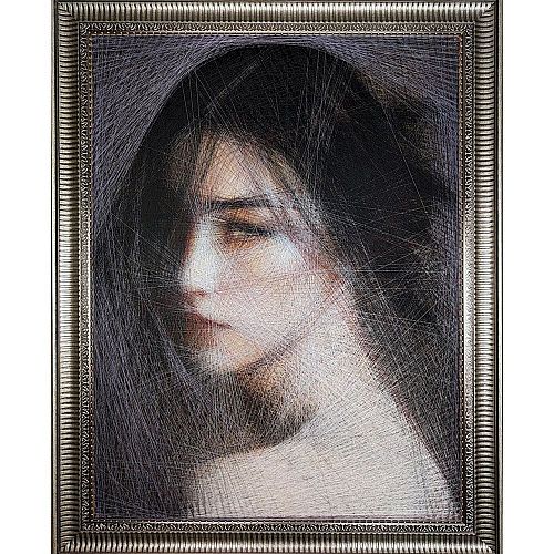 Картина из нитей "Шелковый шепот" ART NITKA / АРТ НИТКА