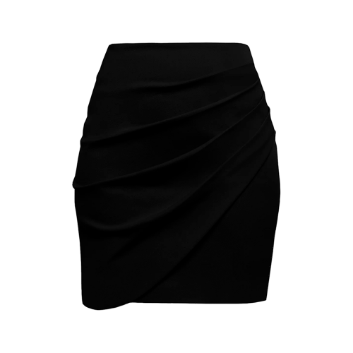 Юбка мини "Mother's skirt" черная RO.KO.KO