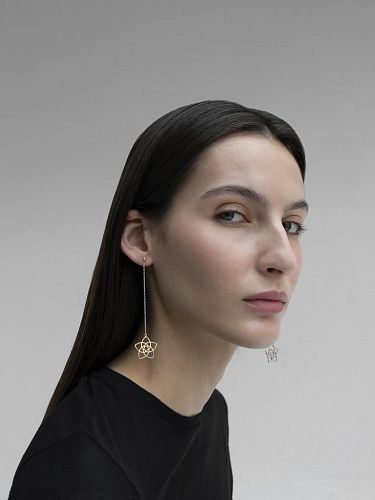 Серьга "Цветок Венеры" MS.MARBLE