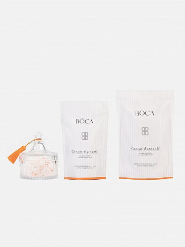 Морская соль для ванны "Orange & Sea salt / Апельсин и морская соль" BOCA AROMA