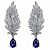 Серьги "Ангелы" синий CHEKOTIN JEWELLERY