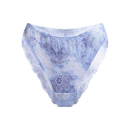 Голубые кружевные трусы бразильяна "Polar / Полар" PURPUR INTIMATES / ПУРПУР ИНТИМЭЙТС