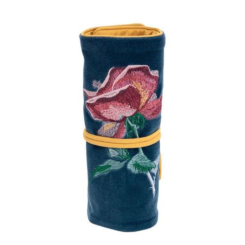 Пауч (клатч) для косметики/украшений "Pollen Роза" синий MASHU POUCH