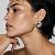 Объемные металлические серебристые серьги - гвоздики ANNA SKOROKHODOVA ACCESSORIZE / АННА СКОРОХОДОВА. АКСЕССУАРЫ