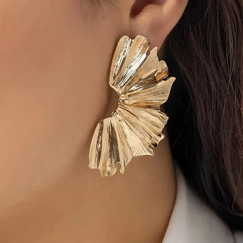 Серьги - гвоздики цветочные позолоченные ANNA SKOROKHODOVA ACCESSORIZE / АННА СКОРОХОДОВА. АКСЕССУАРЫ