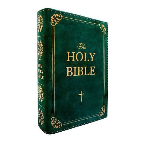 Клатч - книга "Holy Bible" мини изумрудный GOLUBKA